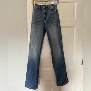 High-waisted Flare Women’s blue denim jeans